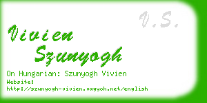 vivien szunyogh business card